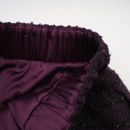 La Minuit — Sequin tweed cropped jacket and mini skirt