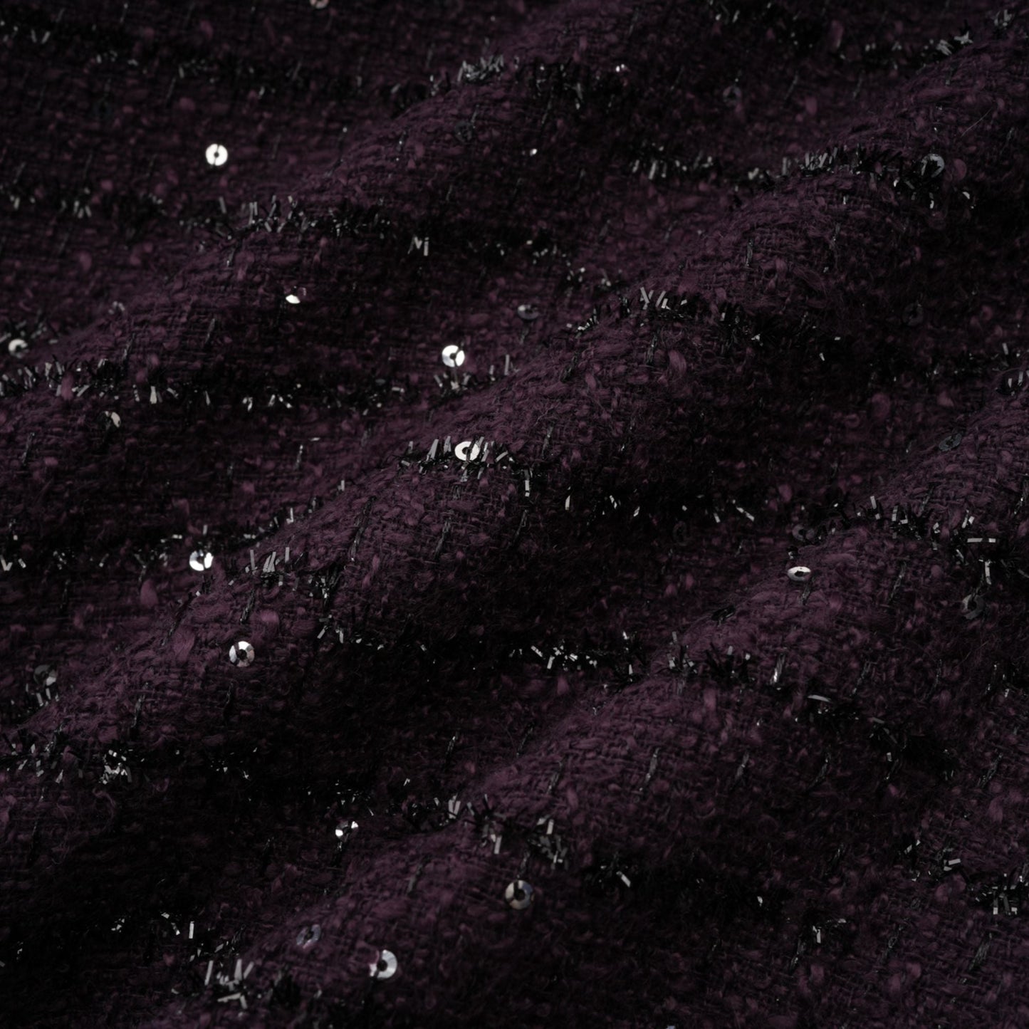 La Pourpre Éclatante — Cropped tweed jacket and mini skirt set