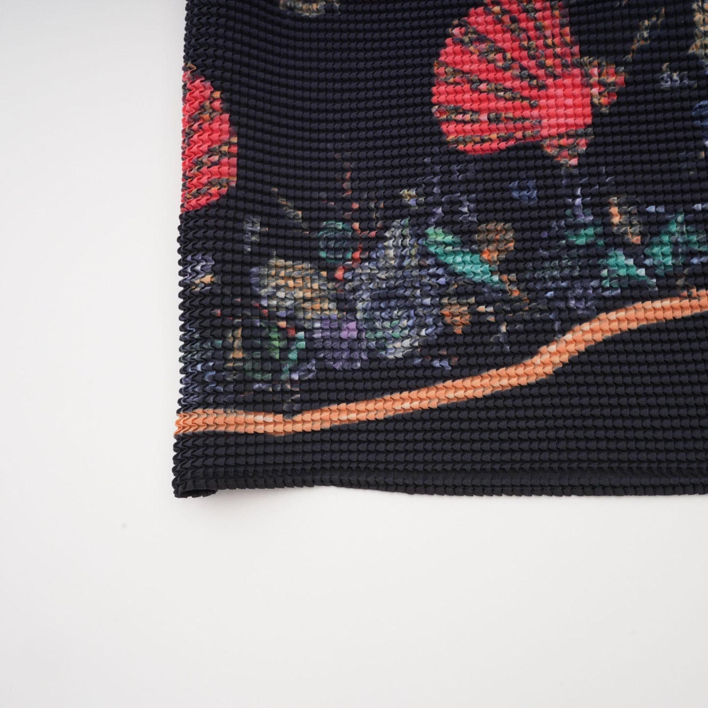 La Jardin Minuit — Printed knit top and pleated midi skirt