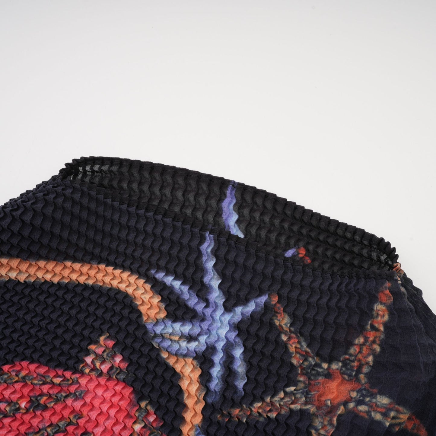 La Jardin Minuit — Printed knit top and pleated midi skirt
