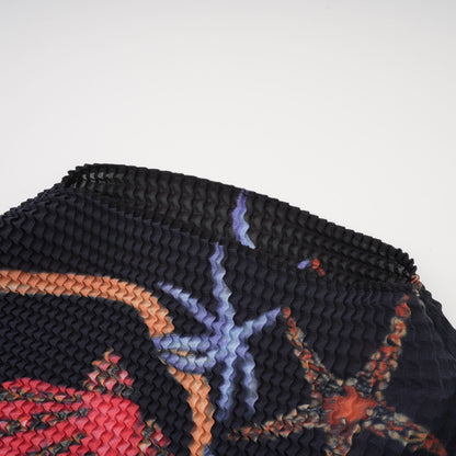 La Jardin Minuit — Printed knit top and pleated midi skirt