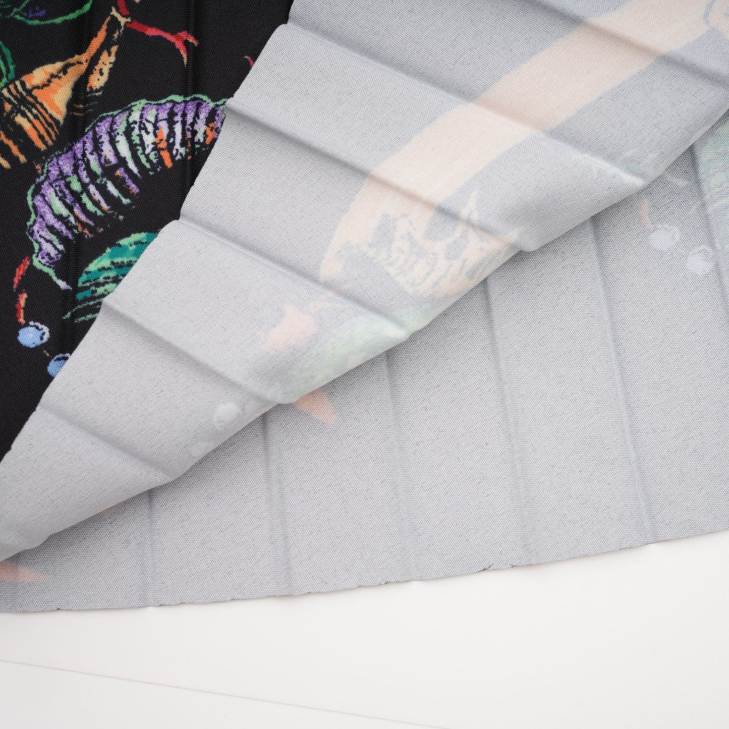 La Jardin Minuit — Printed knit top and pleated midi skirt