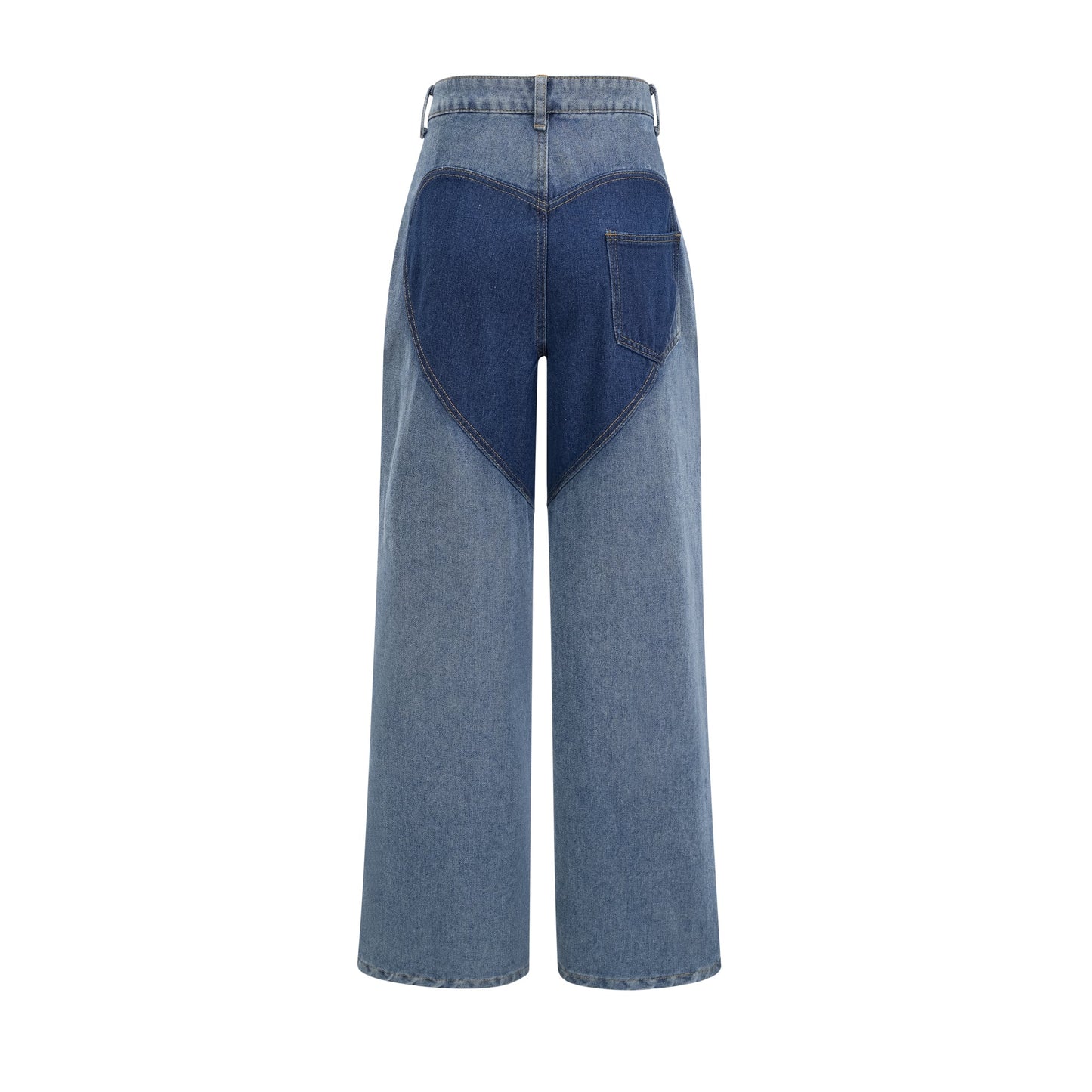 Le Indigo Découpé — High-waist panelled denim