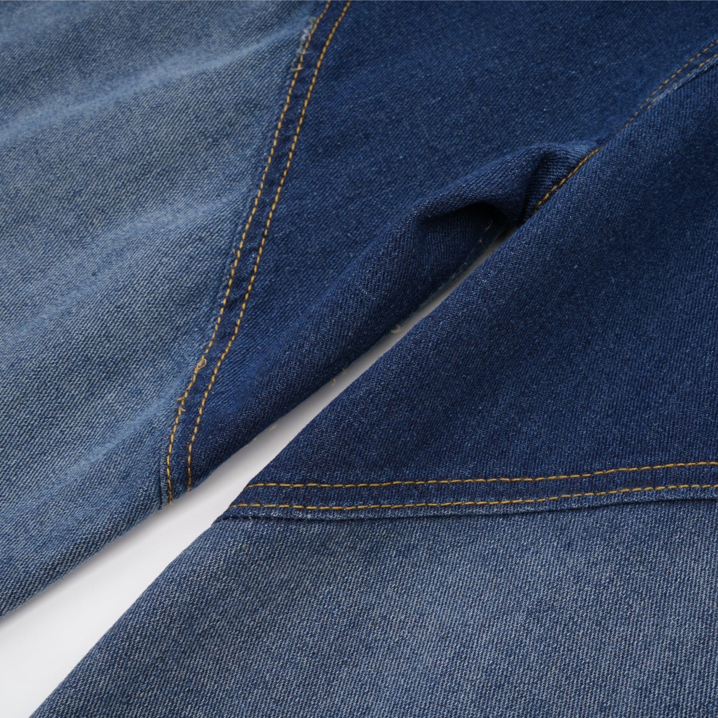 Le Indigo Découpé — High-waist panelled denim