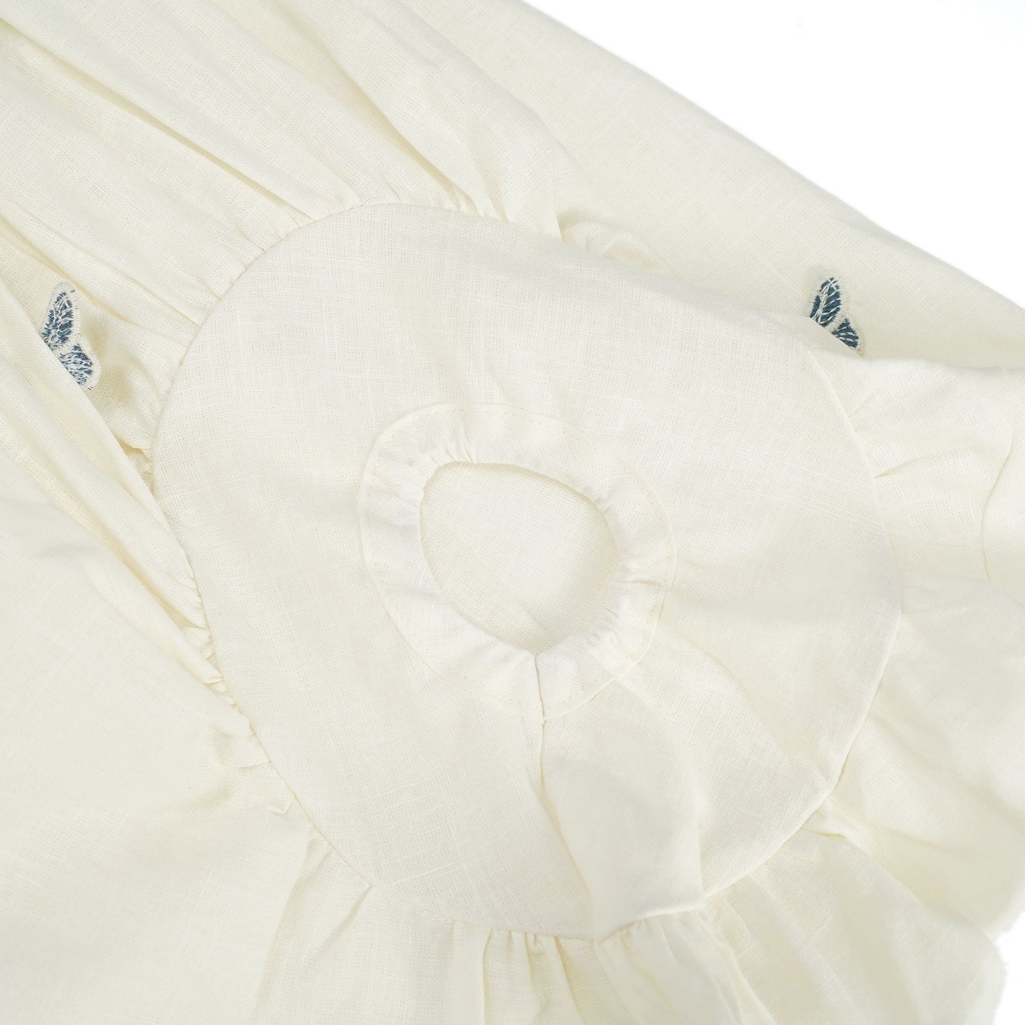 La Brise Papillon — Embroidered shirt and high-waisted shorts set