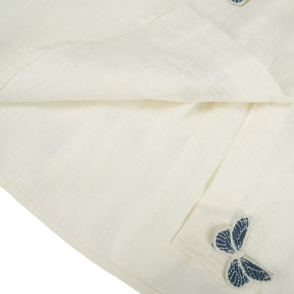 La Brise Papillon — Embroidered shirt and high-waisted shorts set