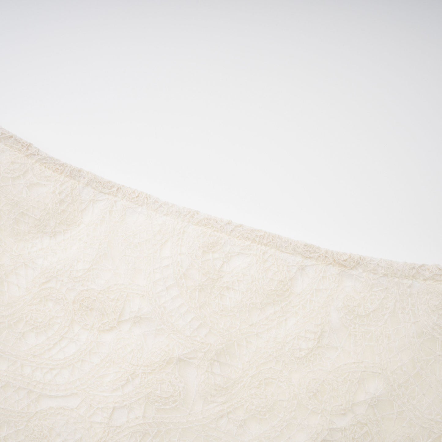 La Dentelle Claire — Embroidered lace blouse and mini skirt