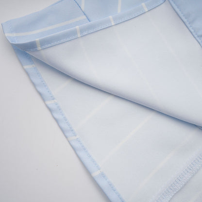 La Rayure Déstructurée — Off-shoulder striped cropped blouse