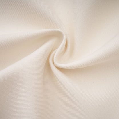 La Allure Blanche — Pearl-trim cropped jacket and pleated maxi skirt