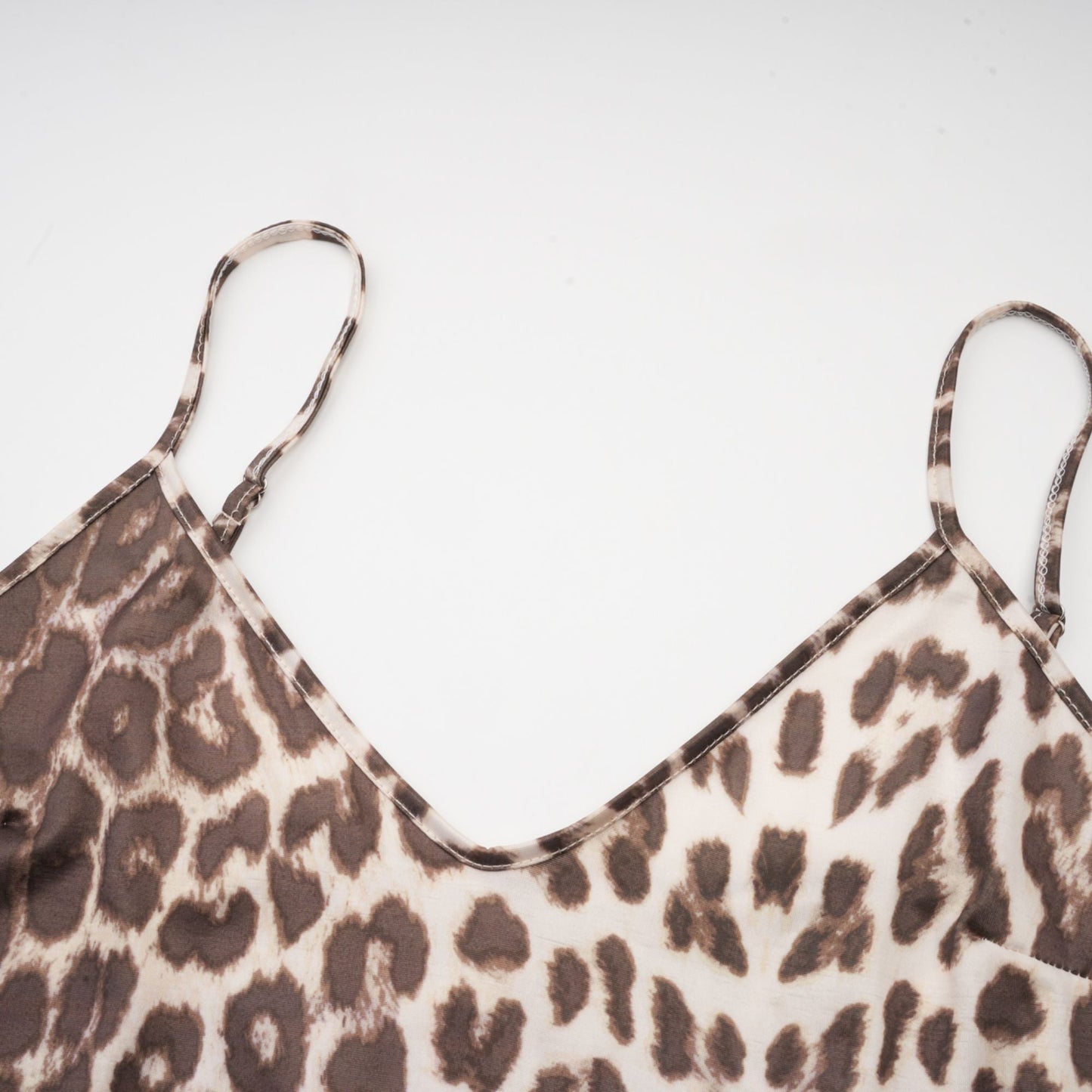 La Fauve — Leopard silk-touch blouse with scarf tie