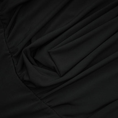 La Contraste Cintrée — Panelled draped top and skirt set