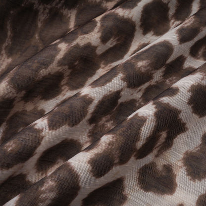 La Fauve — Leopard silk-touch blouse with scarf tie