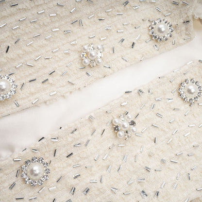 La Perle Éthérée — Pearl-embellished cropped jacket