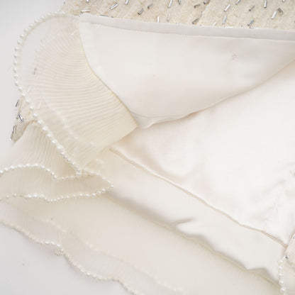 La Perle Éthérée — Pearl-embellished cropped jacket