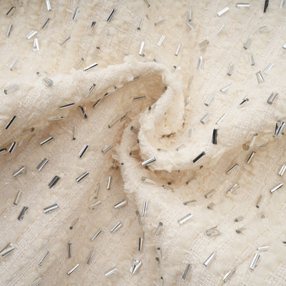 La Perle Éthérée — Pearl-embellished cropped jacket