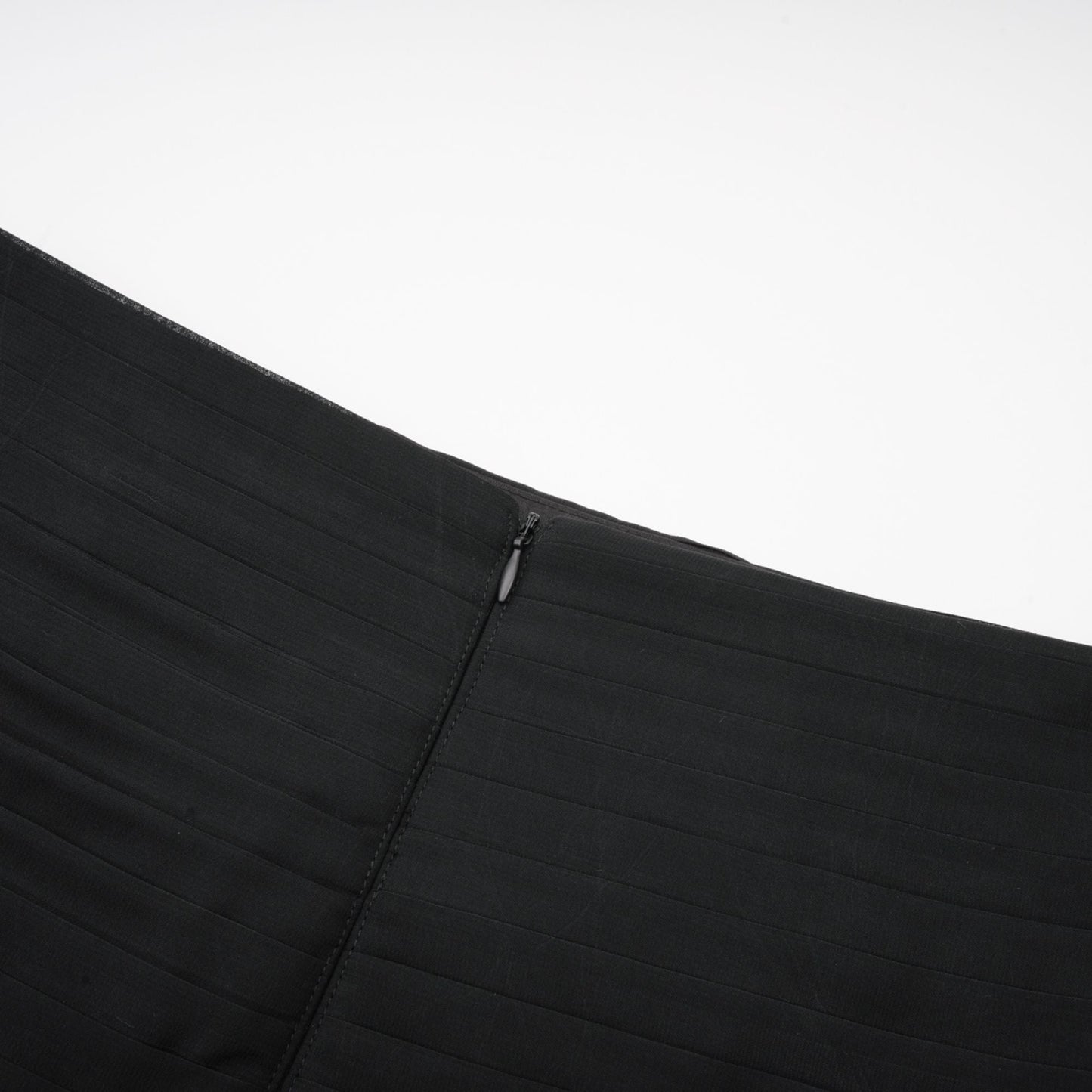 La Voilée — Pleated tulle ankle skirt