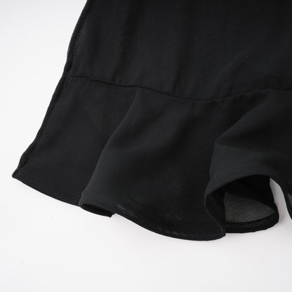 La Voilée — Pleated tulle ankle skirt