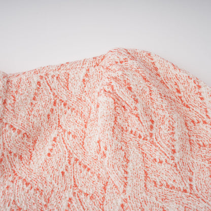 La Rosée — Bow-tie crochet blouse and petal mini skirt