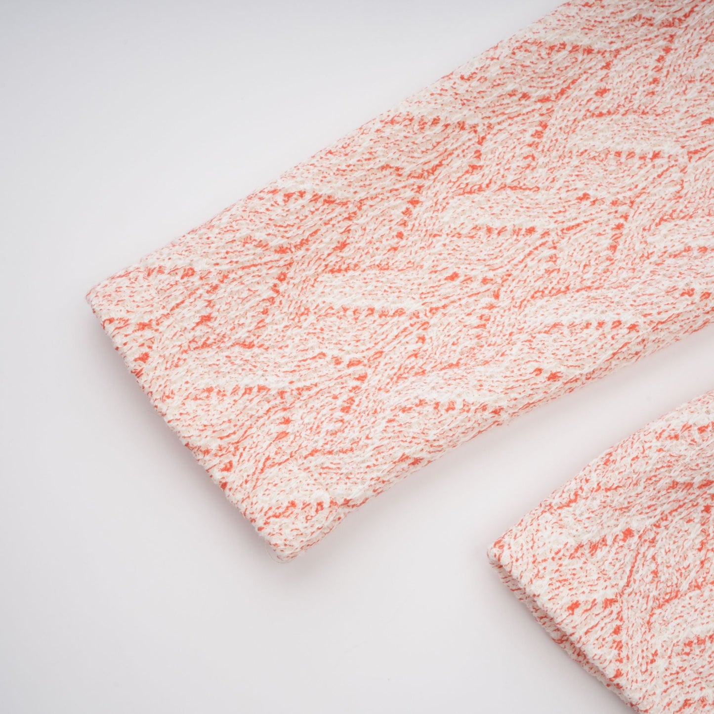 La Rosée — Bow-tie crochet blouse and petal mini skirt