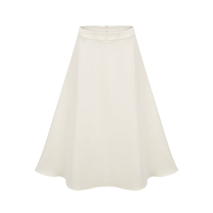 La Pétale Élégante — Embellished petal top and A-line skirt
