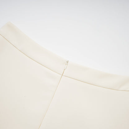 La Pétale Élégante — Embellished petal top and A-line skirt