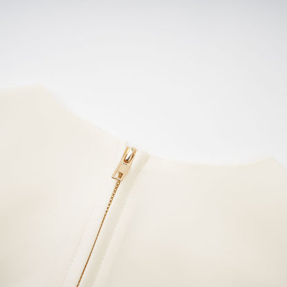 La Pétale Élégante — Embellished petal top and A-line skirt