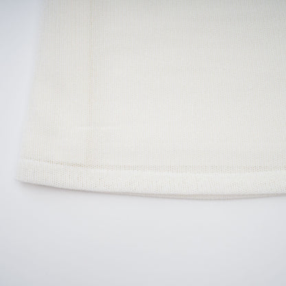 La Crochet Aurore — Pearl-strap crochet top and maxi skirt