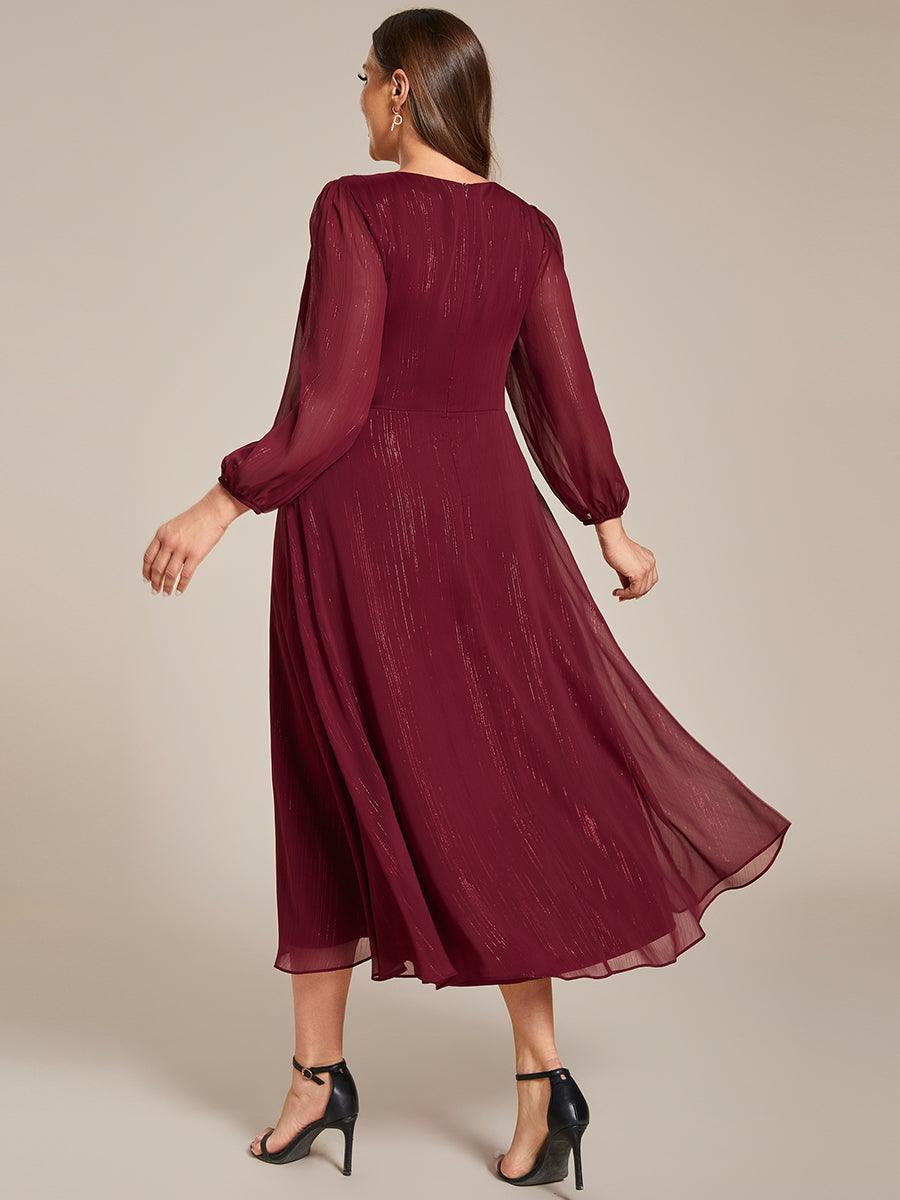 La Lumière — Soft Shimmer A-Line Dress
