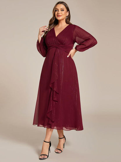 La Lumière — Soft Shimmer A-Line Dress