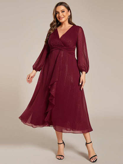 La Lumière — Soft Shimmer A-Line Dress