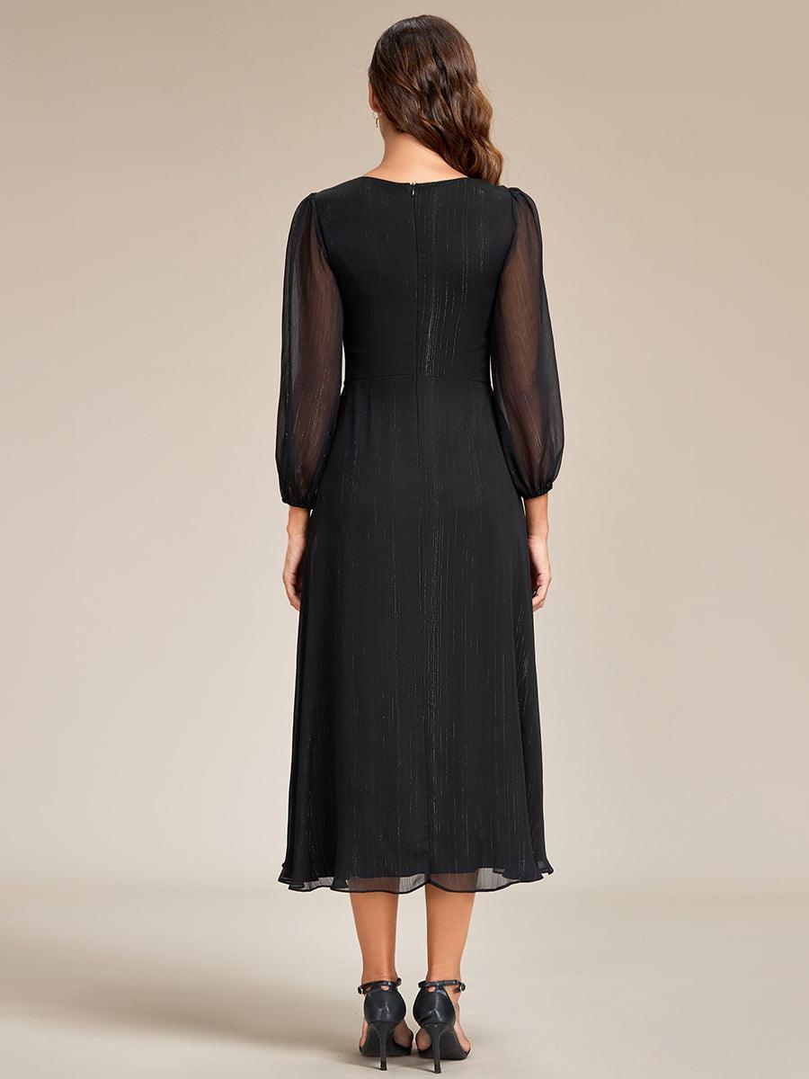 La Lumière — Soft Shimmer A-Line Dress
