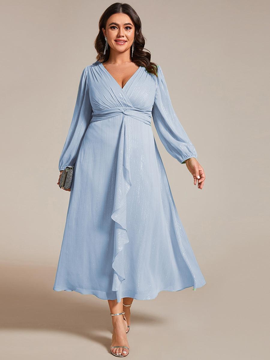 La Lumière — Soft Shimmer A-Line Dress