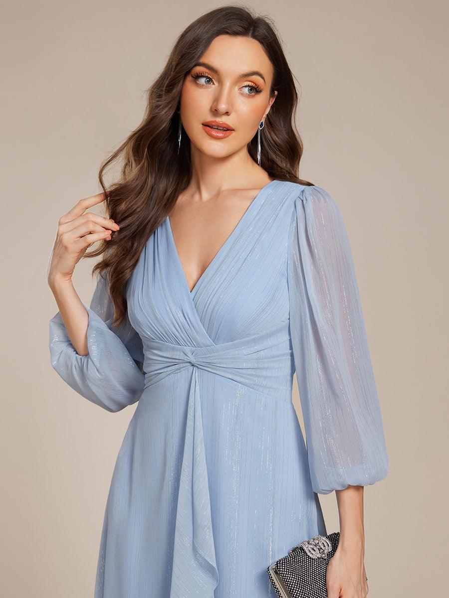 La Lumière — Soft Shimmer A-Line Dress