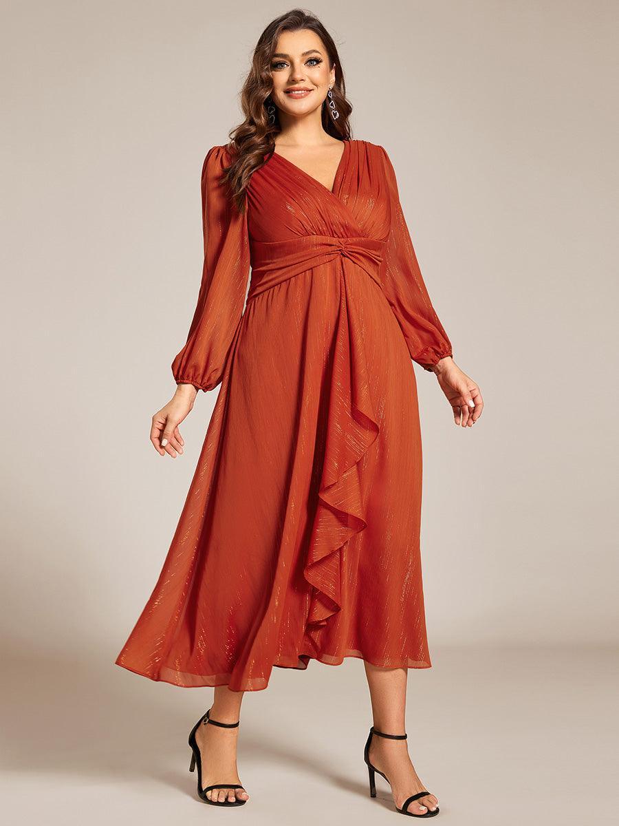 La Lumière — Soft Shimmer A-Line Dress