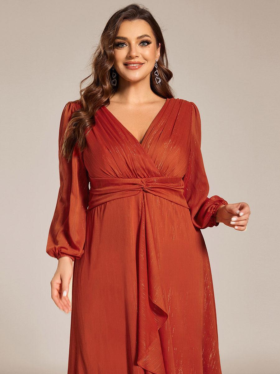 La Lumière — Soft Shimmer A-Line Dress