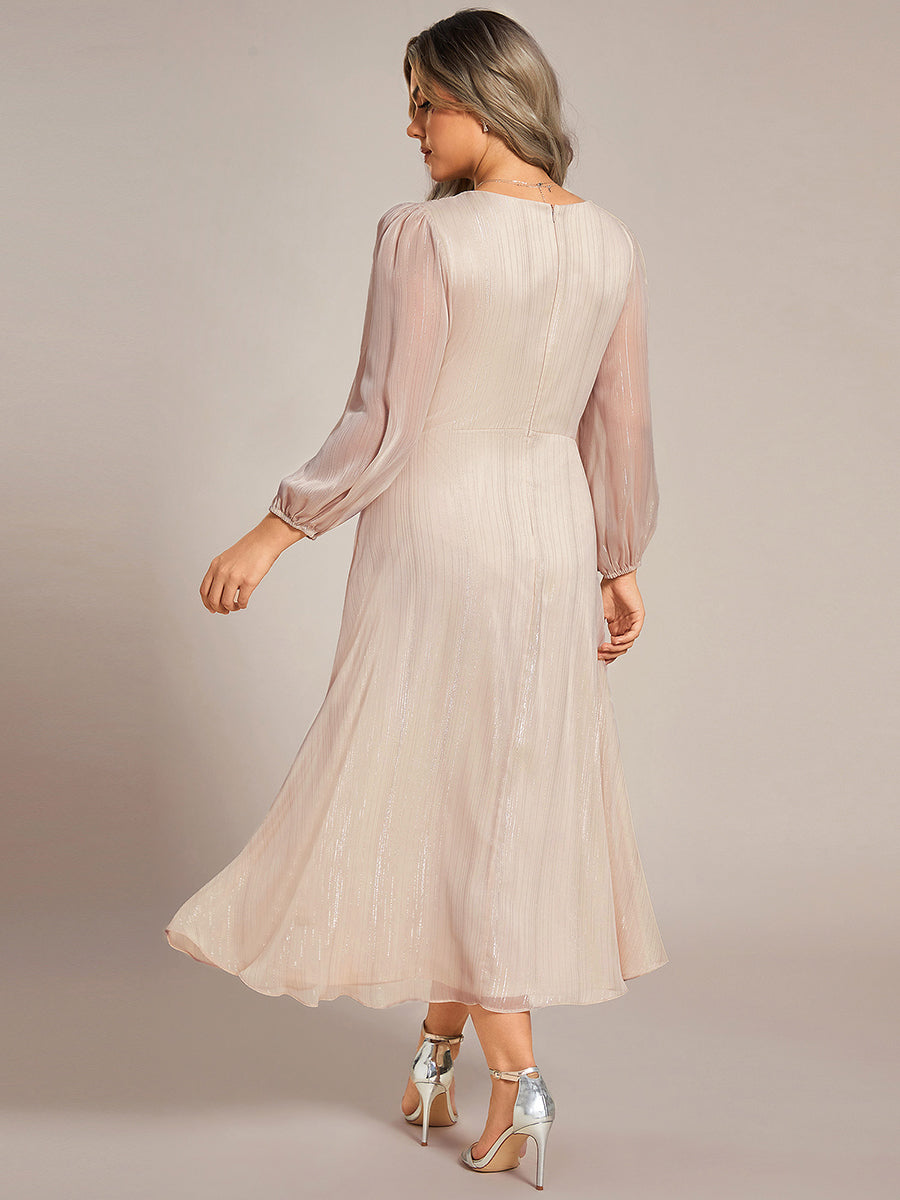 La Lumière — Soft Shimmer A-Line Dress