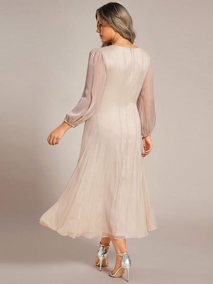 La Lumière — Soft Shimmer A-Line Dress