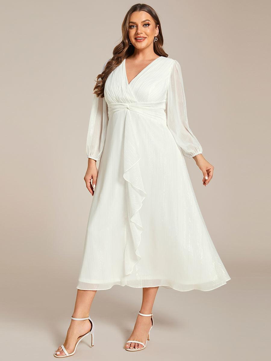 La Lumière — Soft Shimmer A-Line Dress
