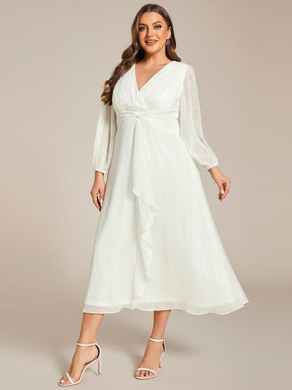 La Lumière — Soft Shimmer A-Line Dress