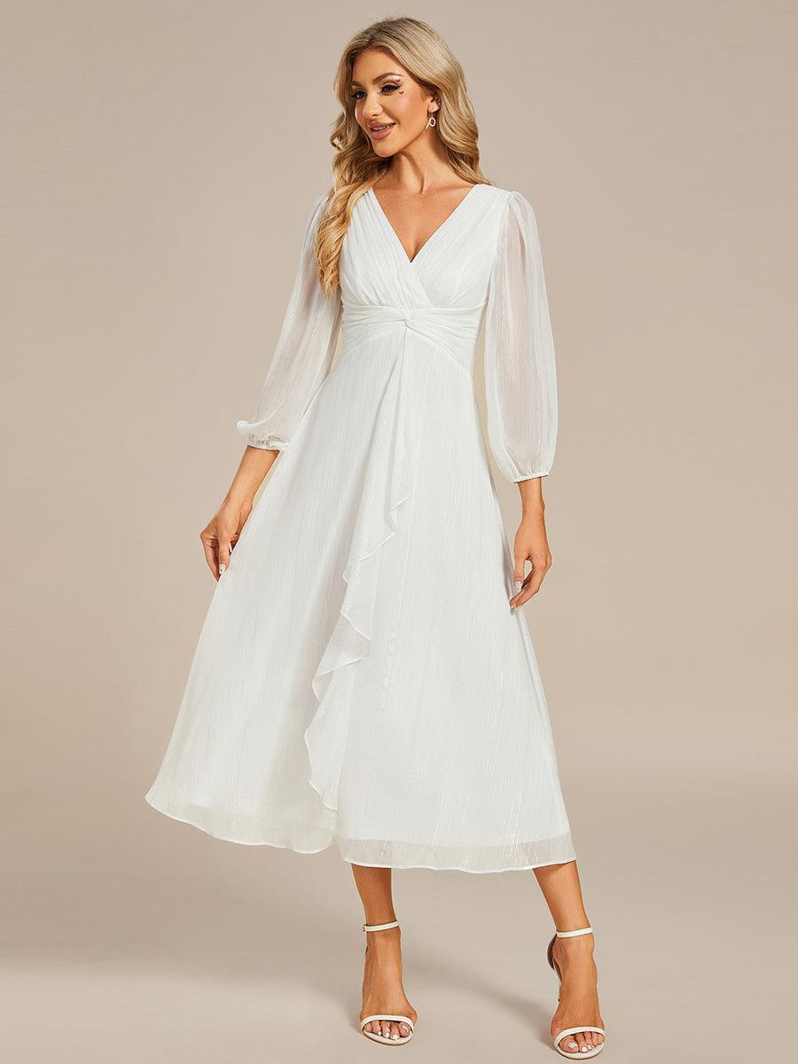 La Lumière — Soft Shimmer A-Line Dress