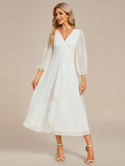 La Lumière — Soft Shimmer A-Line Dress