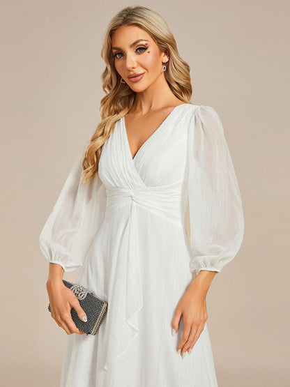 La Lumière — Soft Shimmer A-Line Dress