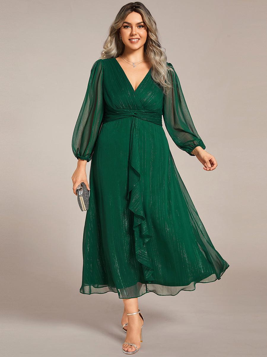 La Lumière — Soft Shimmer A-Line Dress