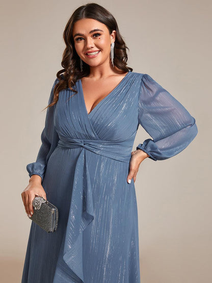 La Lumière — Soft Shimmer A-Line Dress