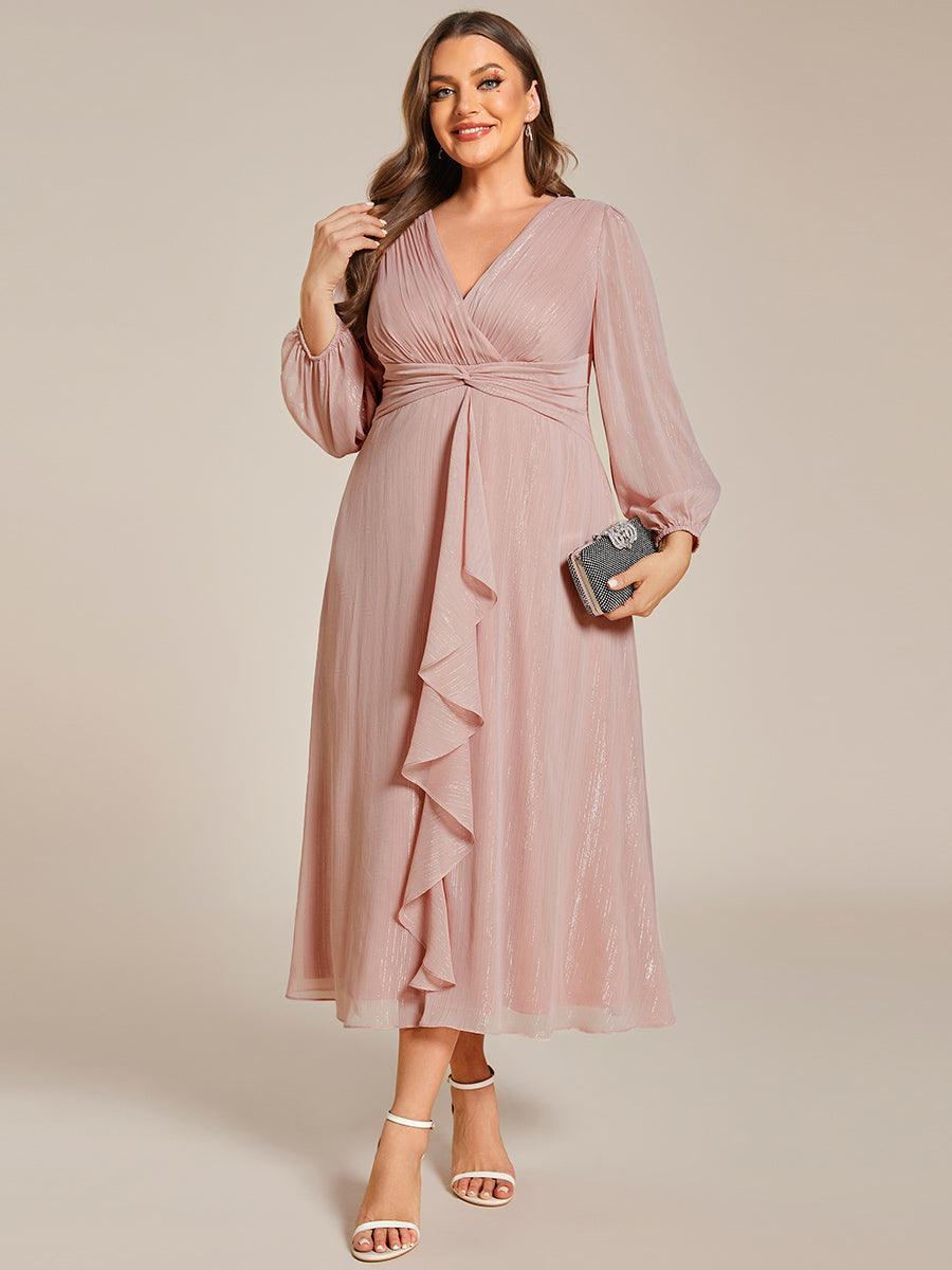 La Lumière — Soft Shimmer A-Line Dress