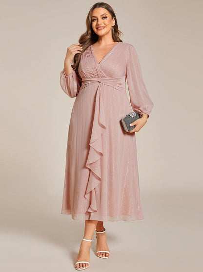 La Lumière — Soft Shimmer A-Line Dress