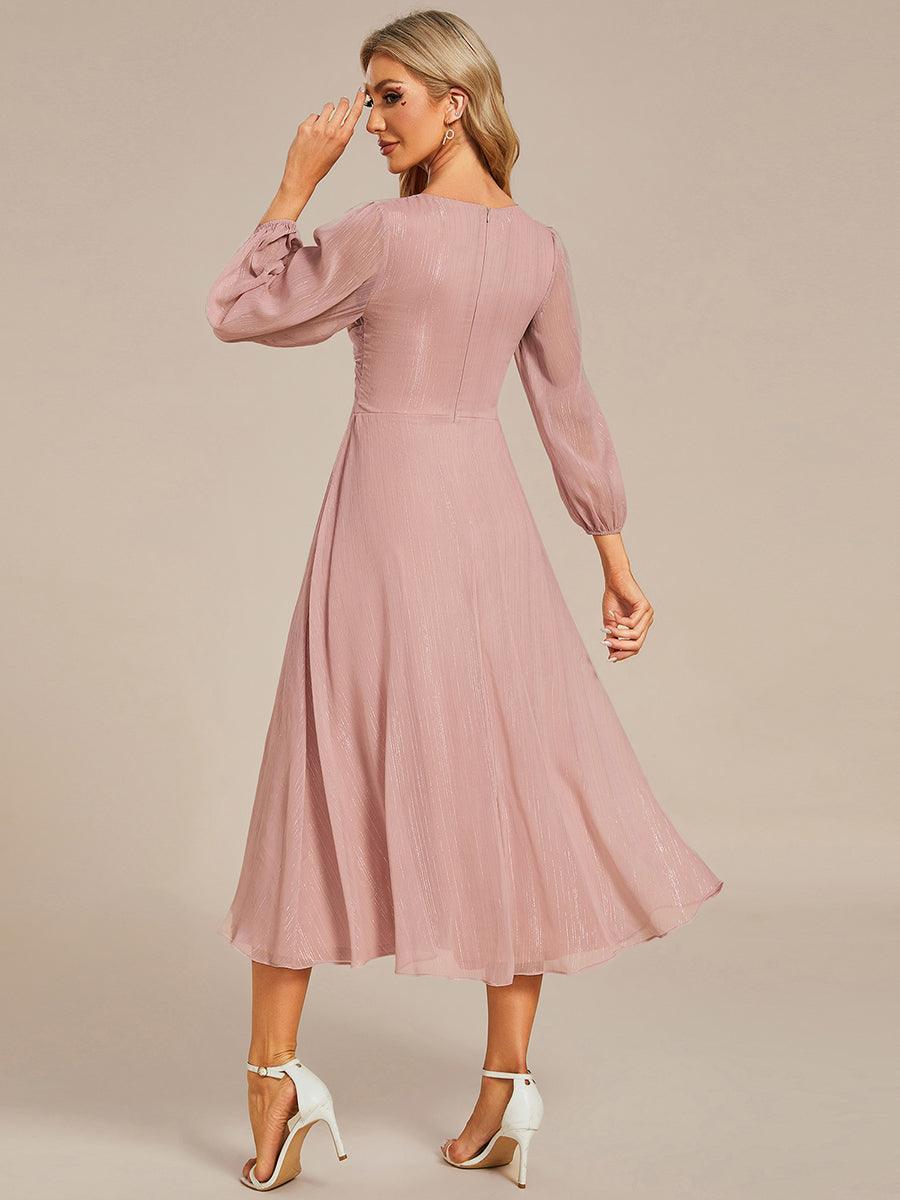 La Lumière — Soft Shimmer A-Line Dress