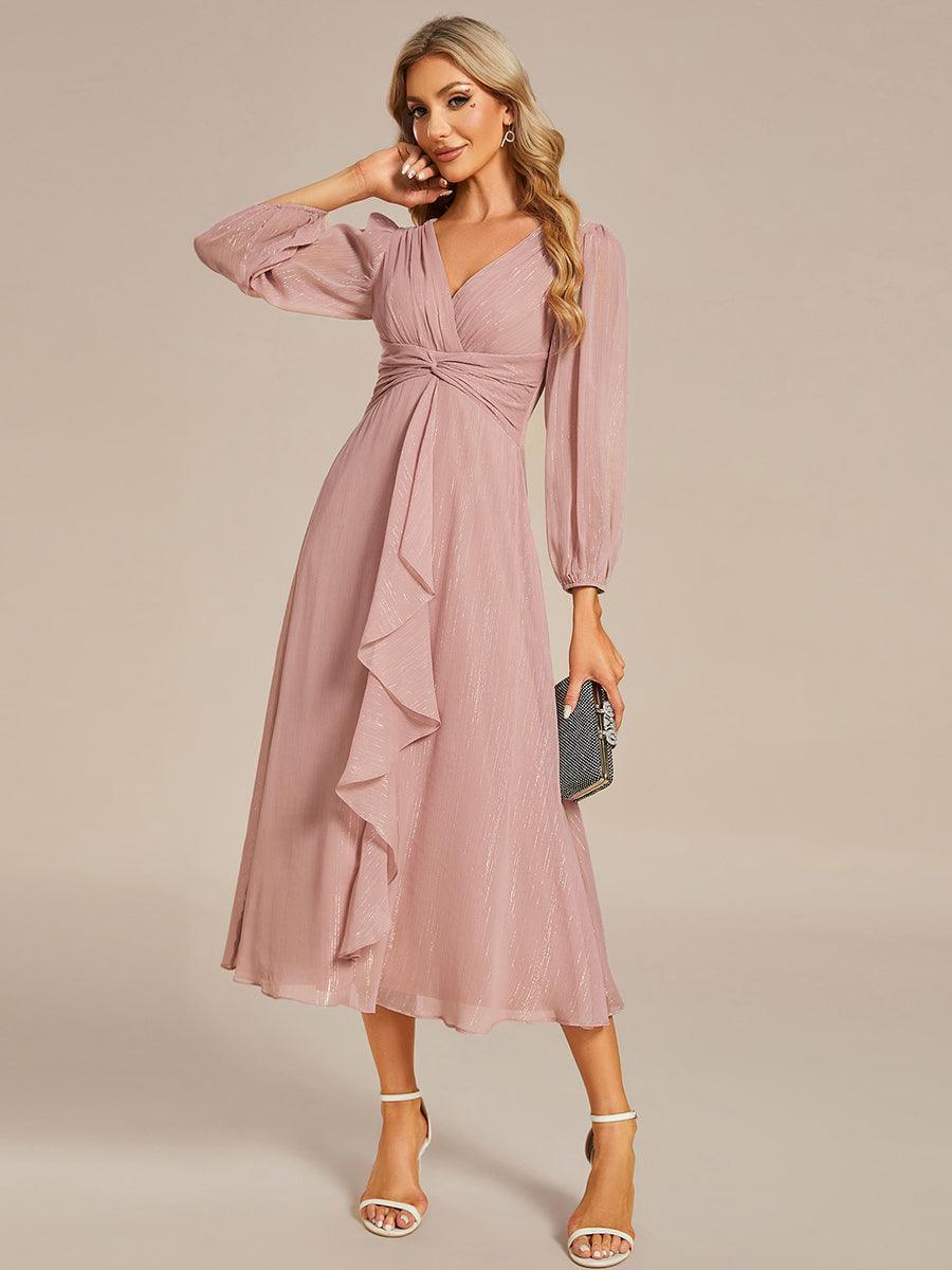 La Lumière — Soft Shimmer A-Line Dress