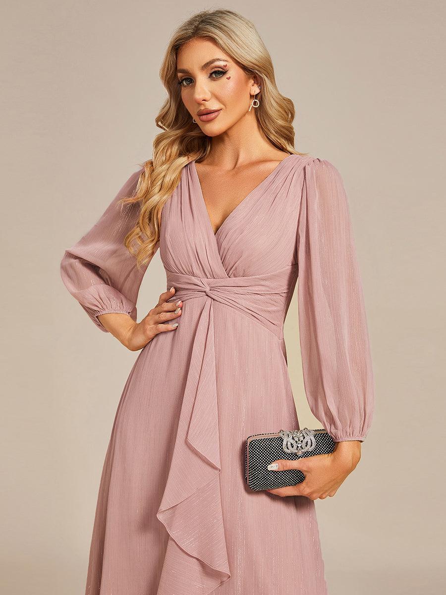 La Lumière — Soft Shimmer A-Line Dress