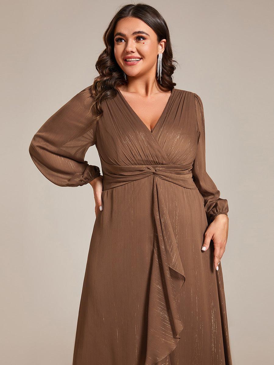 La Lumière — Soft Shimmer A-Line Dress